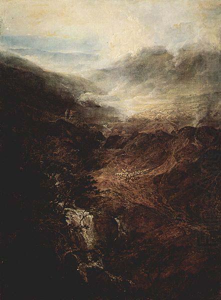 Joseph Mallord William Turner Morgen in den Corniston Fells, Cumberland china oil painting image